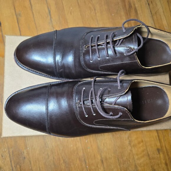 Meermin Dark Brown Cap Toe Oxford UK 9.5 (Goodyear welted) - Picture 3 of 6